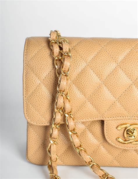 chanel classic flap bag beige price|Chanel classic flap shoulder bag.